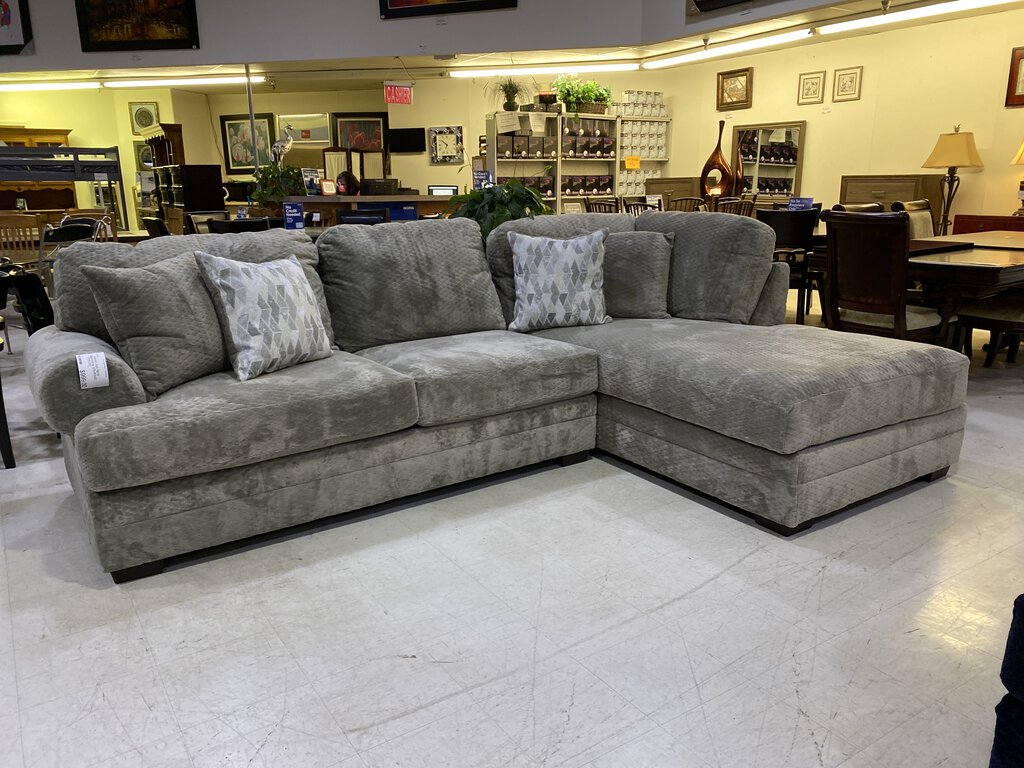 Comet Ash NEW 2pc Sectional 126x83x43 (7010/30-3803)