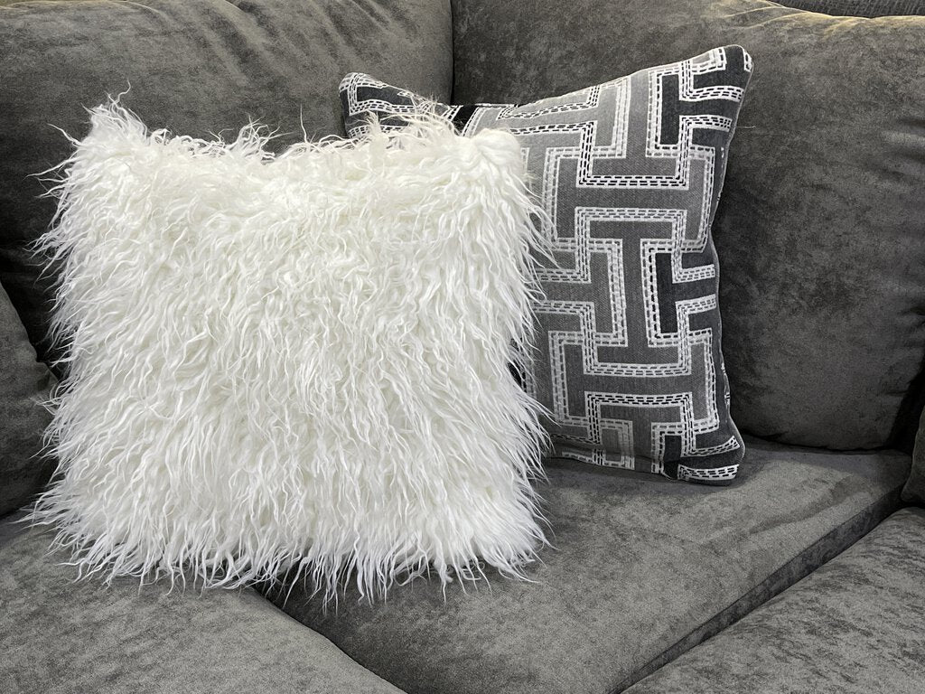 Cloud Charcoal NEW 2pc Sectional 123x97x65x37 (2760-07)