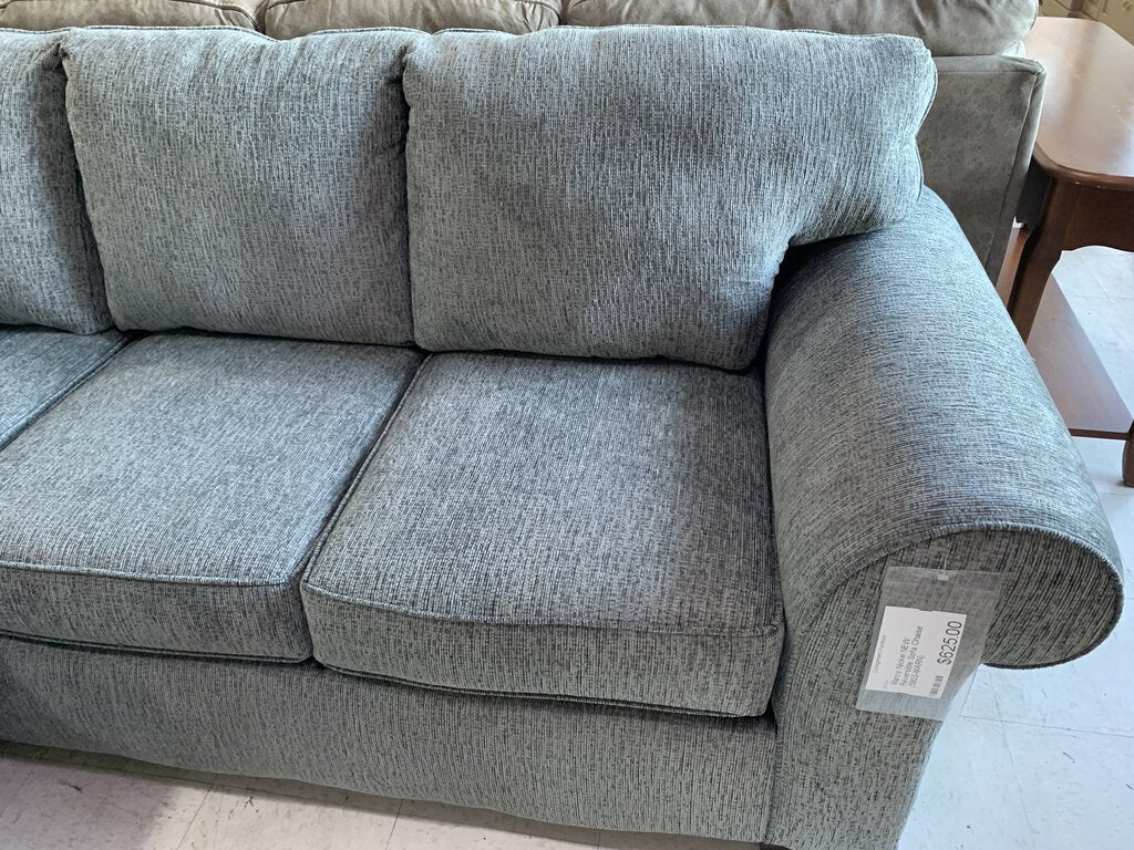 Marcy Nickel NEW Reversible Sofa Chaise 93x68x38 (5803)