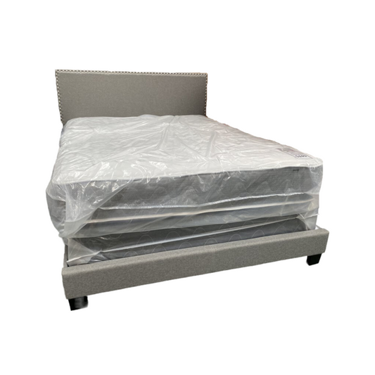 Lola Gray NEW Queen Bed Frame 65x84x47 (106031)