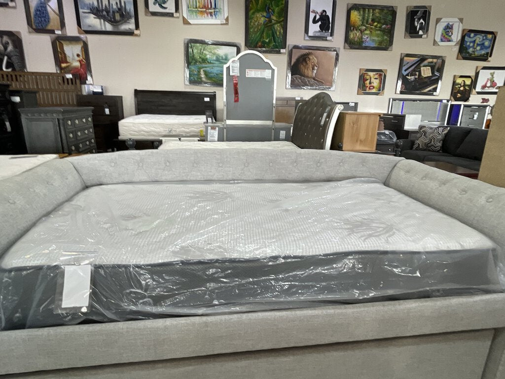 Aloe Vera Green Border Refurb Twin Mattress