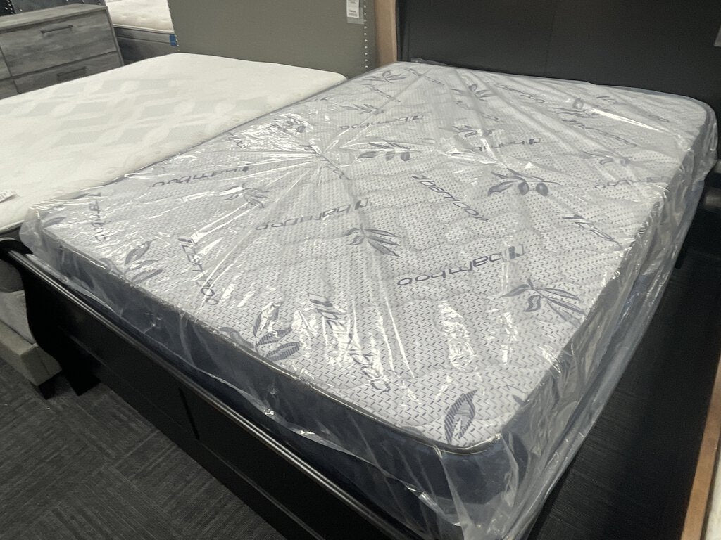 Bamboo Blue Diamond Border Refurb Queen Mattress