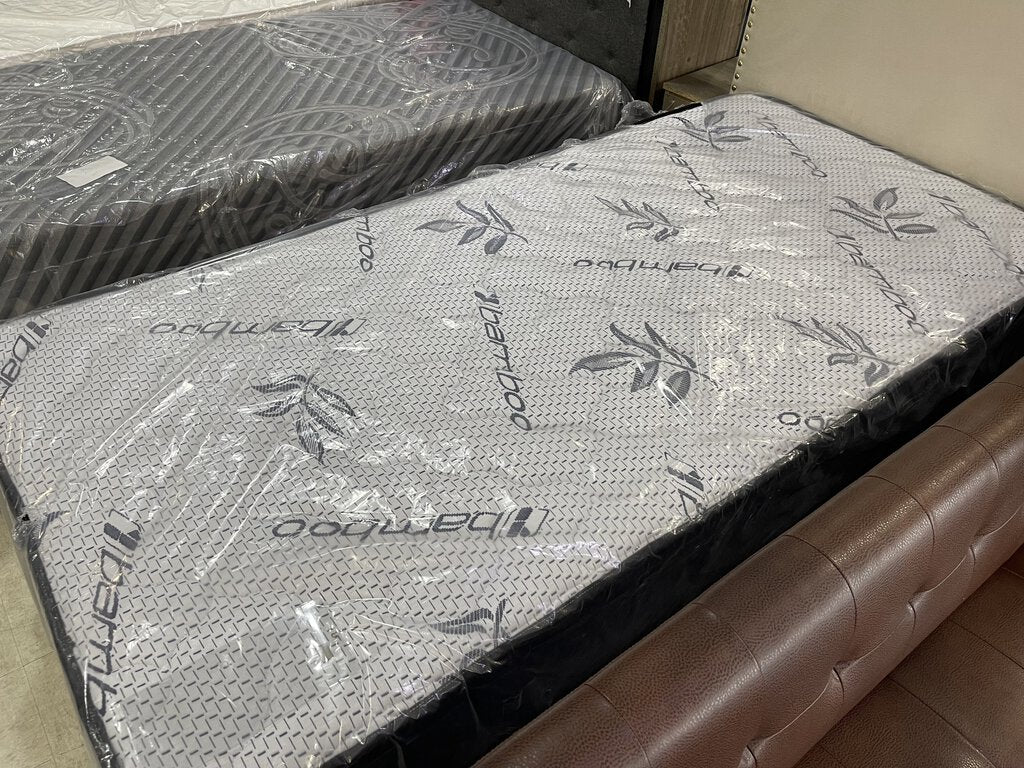 Bamboo Blue Diamond Border Refurb Twin Mattress