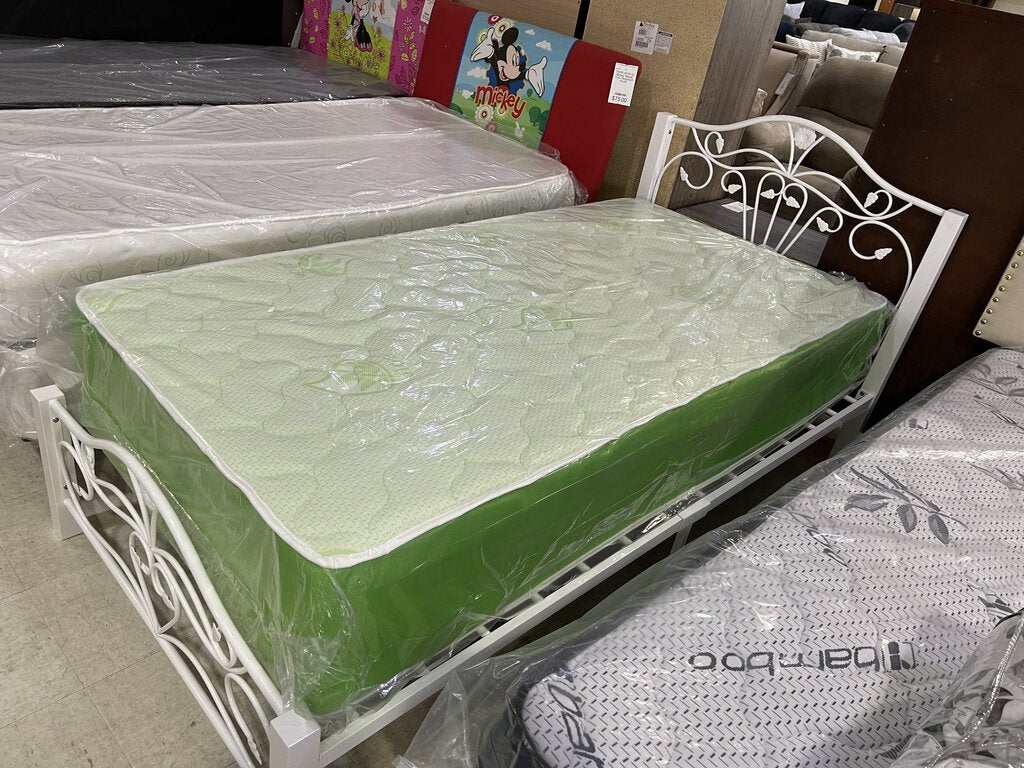 Aloe Vera Green Border Refurb Twin Mattress