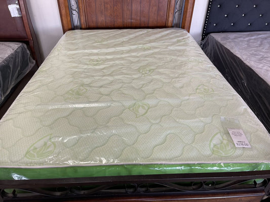 Aloe Vera Green Border Refurb Queen Mattress