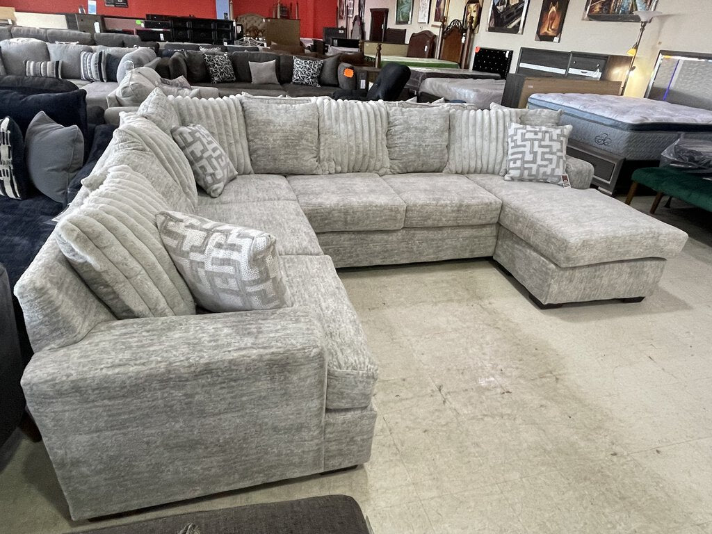 Galactic Oyster NEW 3pc Sectional 127x97x33 (2775-05)