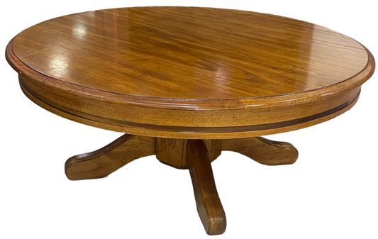 79878 (8461-6) Round Solid Oak Coffee Table 40x40x17