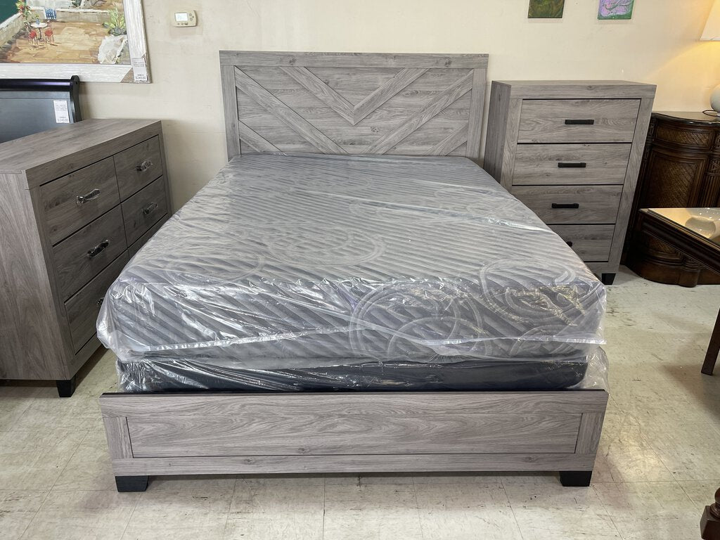 Oakdale NEW Queen Bed Frame 63x80x53 (124031-33)