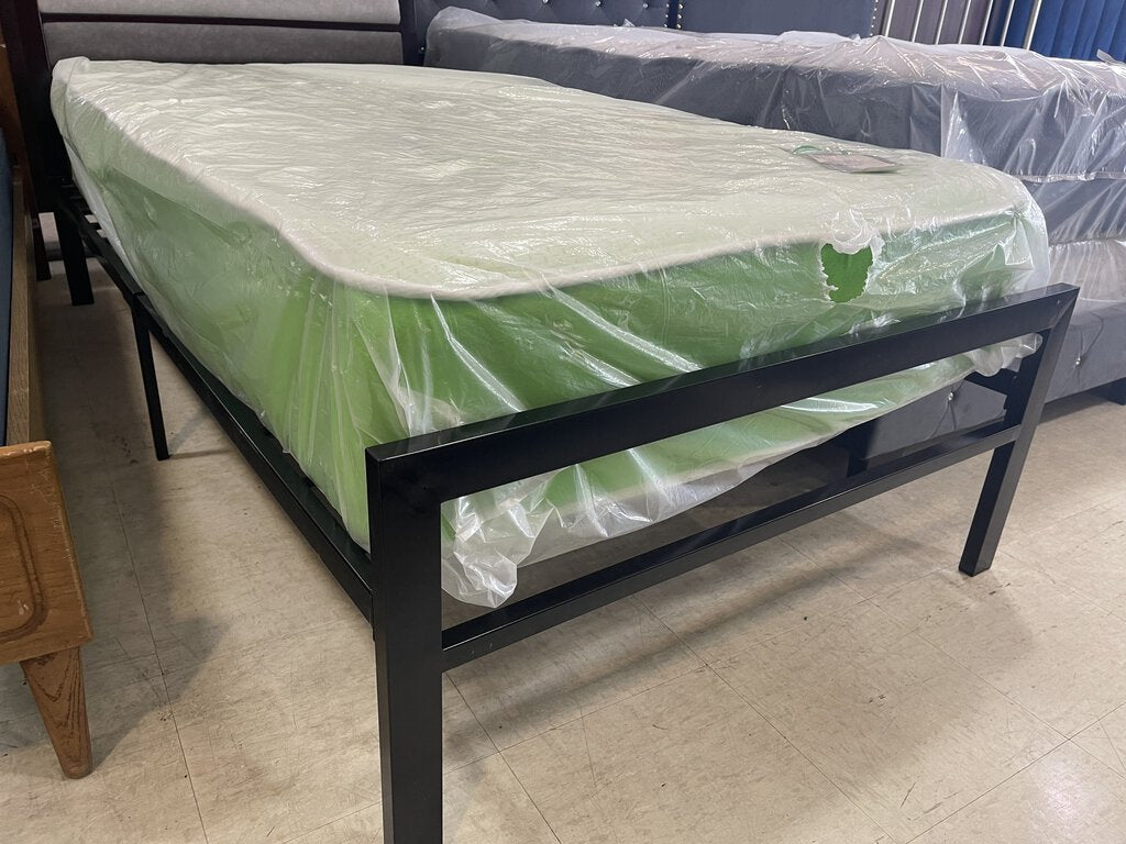 Clinton Black Gray NEW Twin Platform Bed Frame (216210)