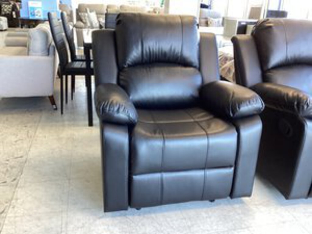Westwood NEW Black Air Leather Recliner 35x32x40 (680222)