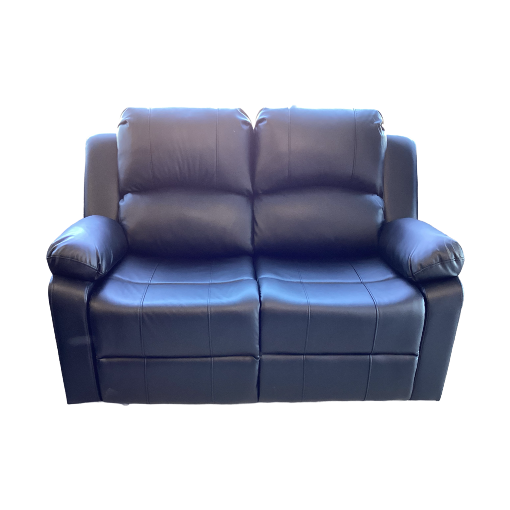 Westwood NEW Black Air Leather Motion Loveseat 57x38x38 (680221)