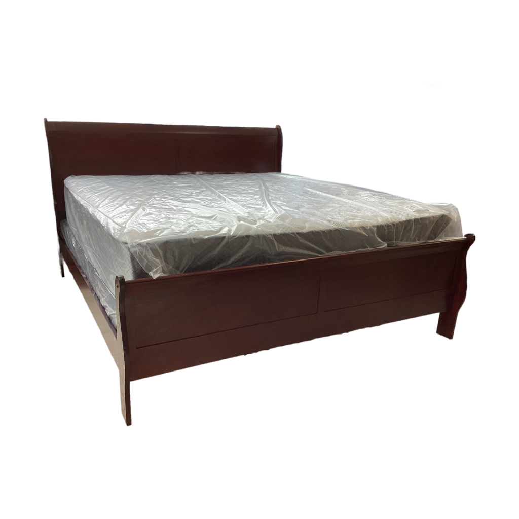 LP Cherry NEW King Sleigh Bed Frame 78x88x47 (119441)