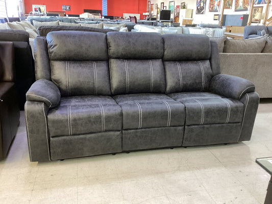 Lucca Gray NEW Motion Sofa w/Drop Down Console 82x30x38 (679020)