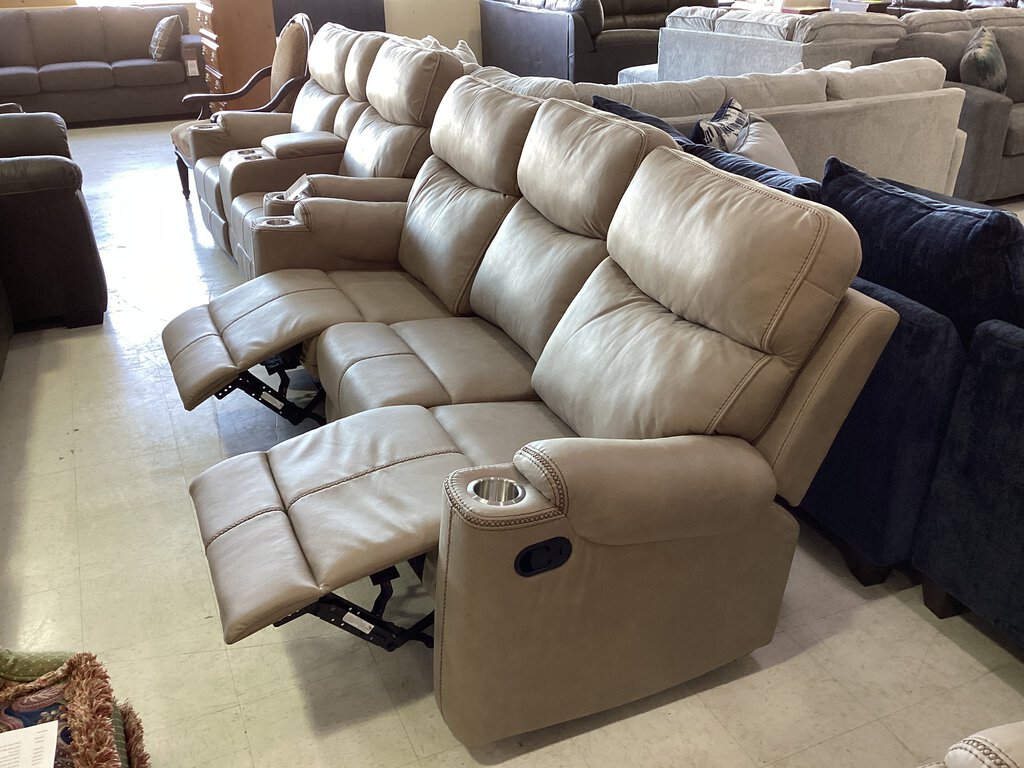 Frisco Tan NEW Motion Sofa 84x34x44 (678320)