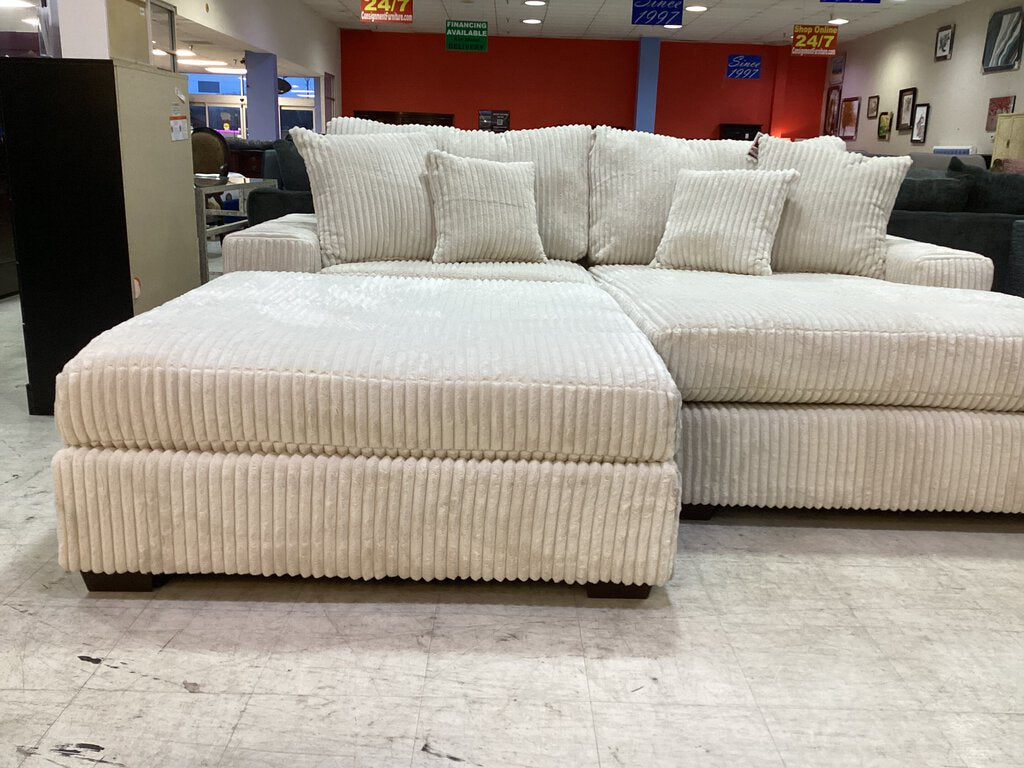 Libby Ivory NEW Ottoman 53x53x22 (1300-02O)