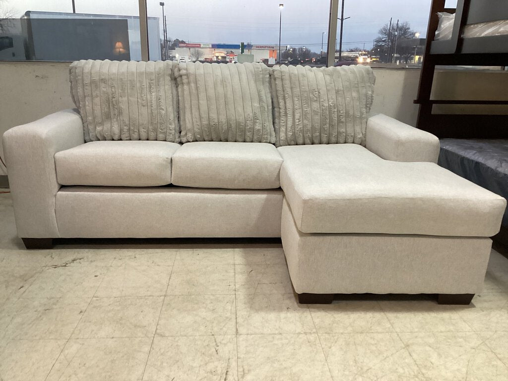Dexter Newsprint NEW 2pc Reversible Sofa Chaise 87x62x37 (2910-07S-CE)