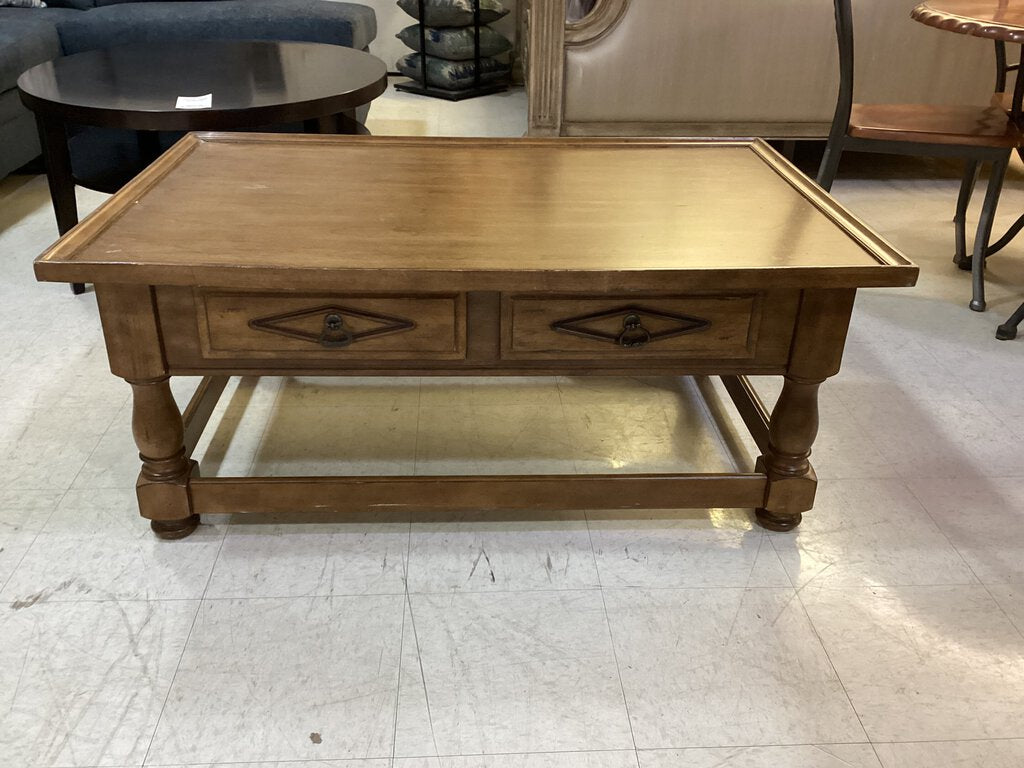 82559 - Rustic 4 Drawer Cocktail Table 48x32x20