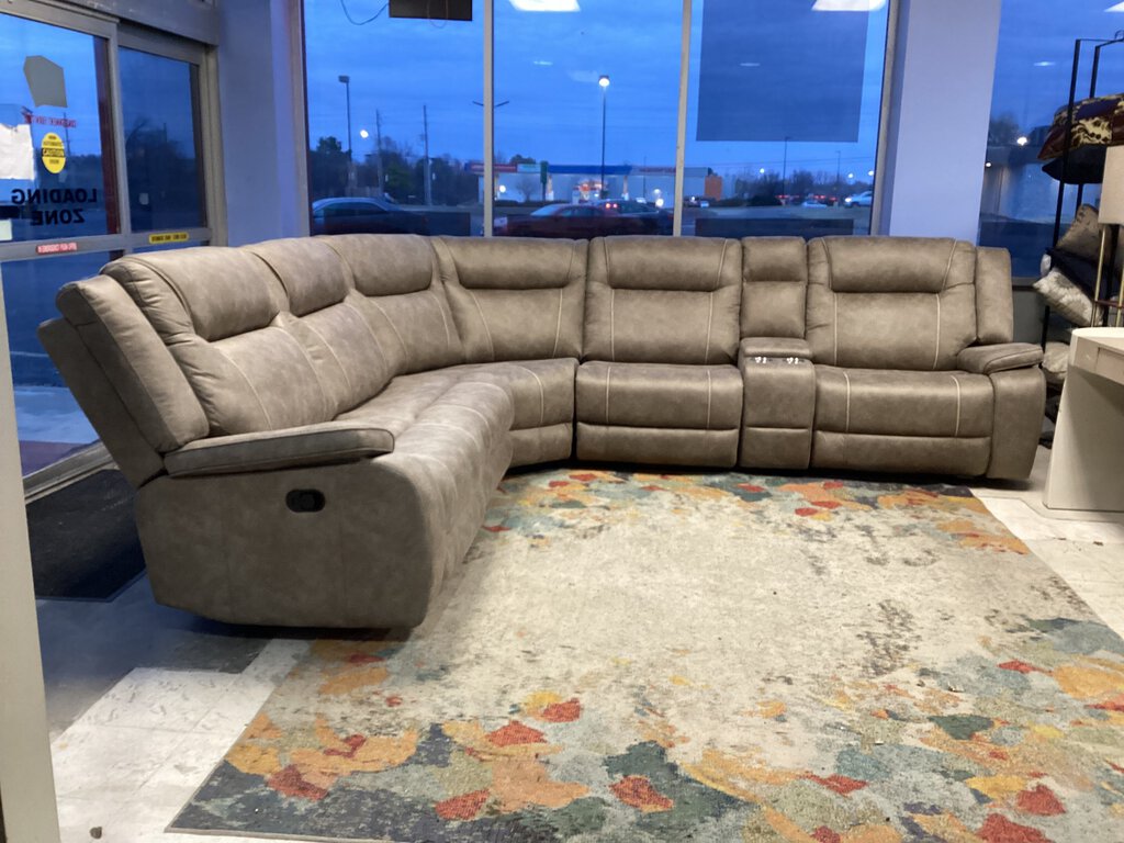 Blake Desert Taupe NEW 6pc Sectional 113x126x42 (MBLA-PACKA-DTAU)