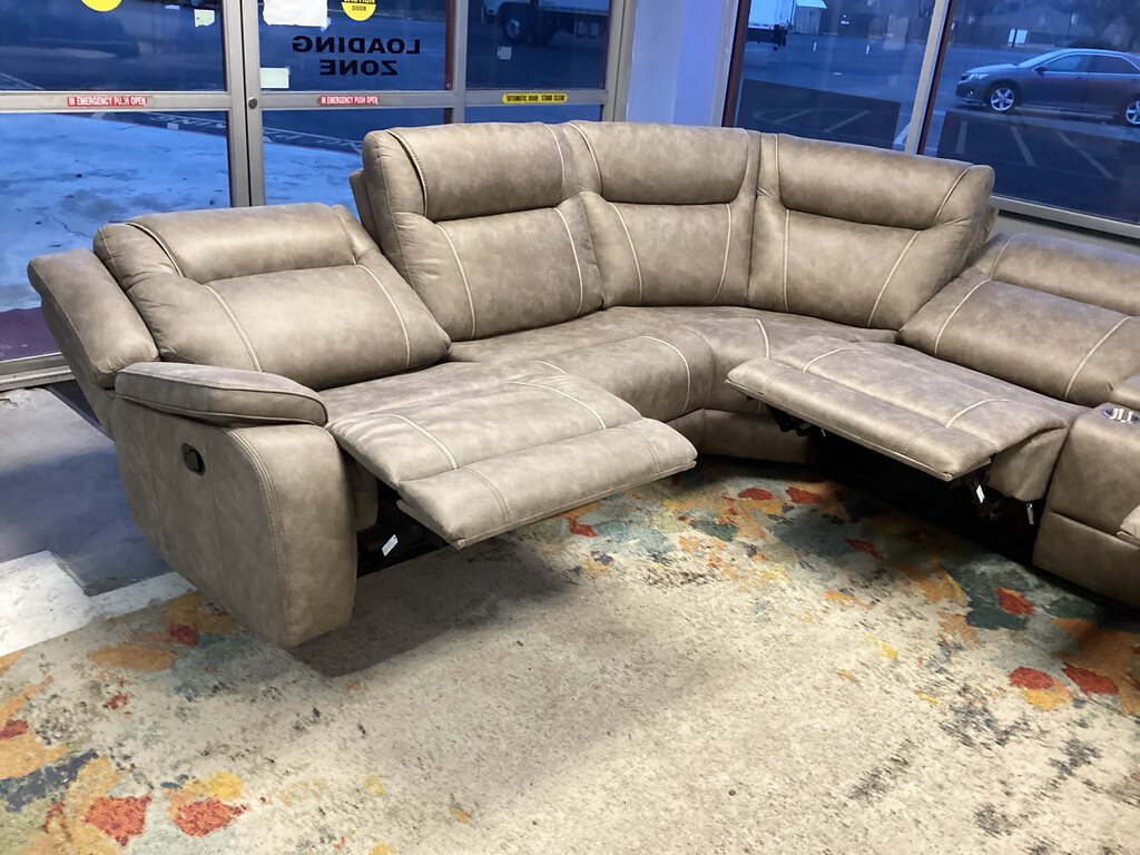Blake Desert Taupe NEW 6pc Sectional 113x126x42 (MBLA-PACKA-DTAU)