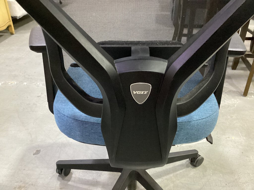 82638 - Blue & Black Office Chair 26x23x41