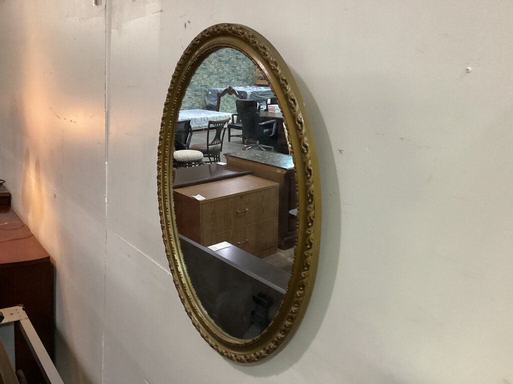 82599 - Vintage Oval Mirror 25x30