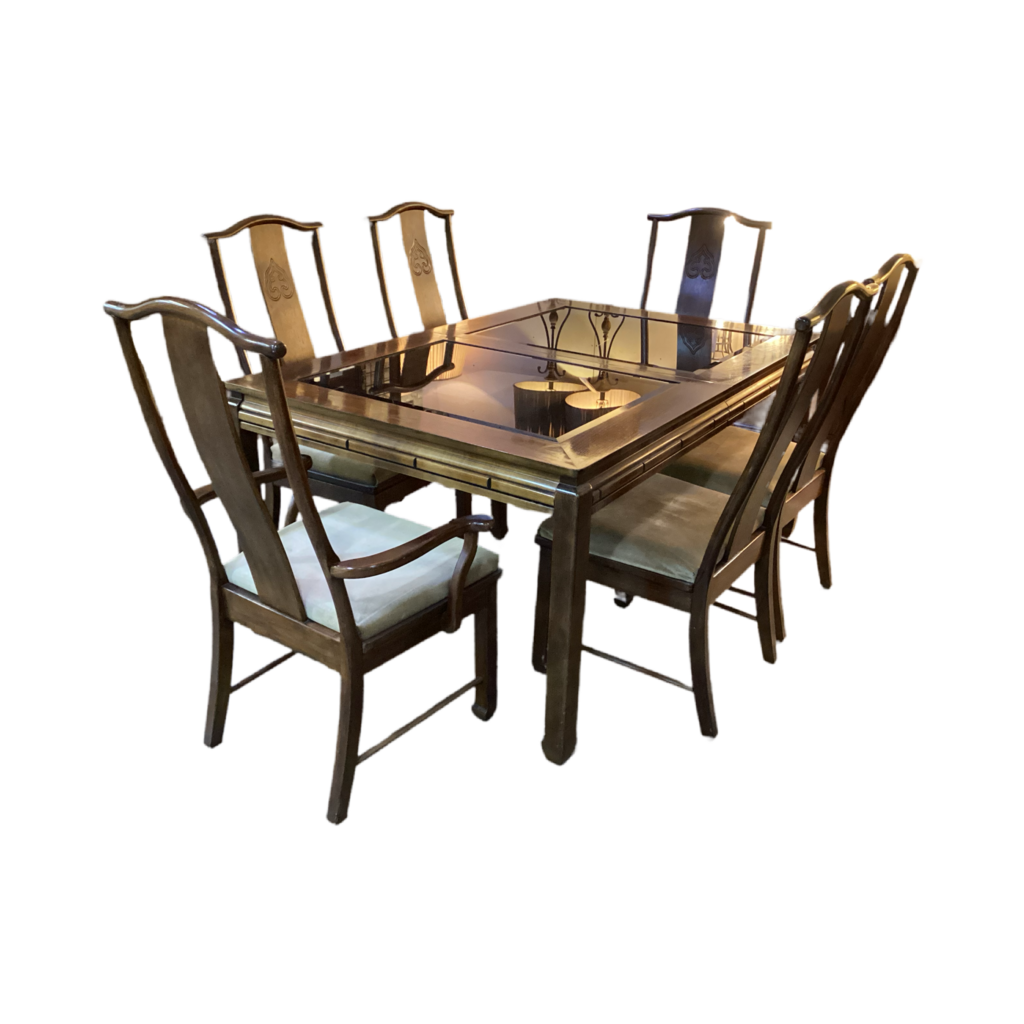 82768 - Bernhardt 7pc Dining 42x64-100x30