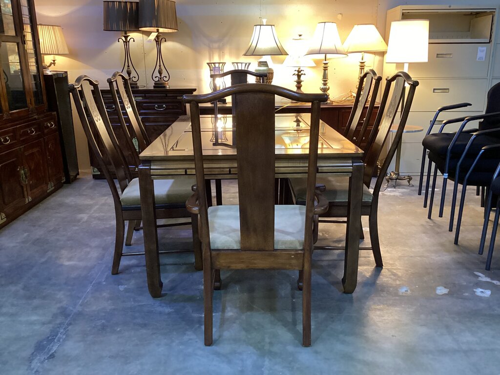 82768 - Bernhardt 7pc Dining 42x64-100x30