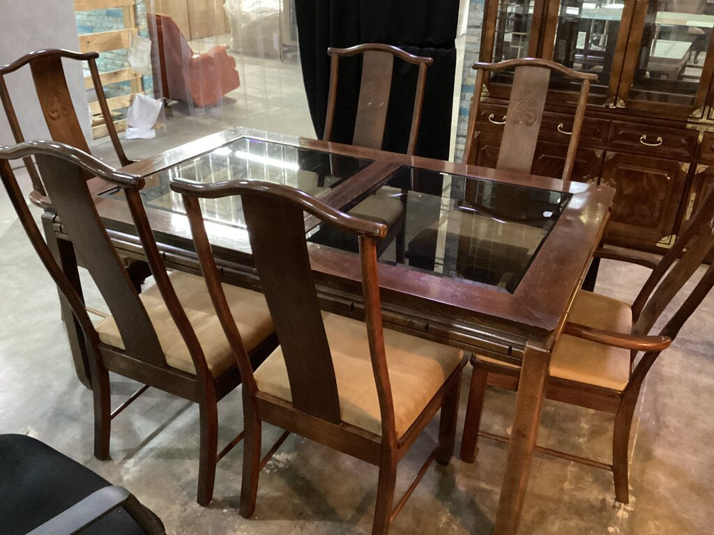 82768 - Bernhardt 7pc Dining 42x64-100x30