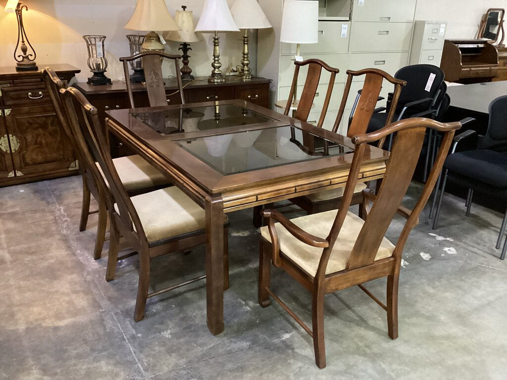 82768 - Bernhardt 7pc Dining 42x64-100x30