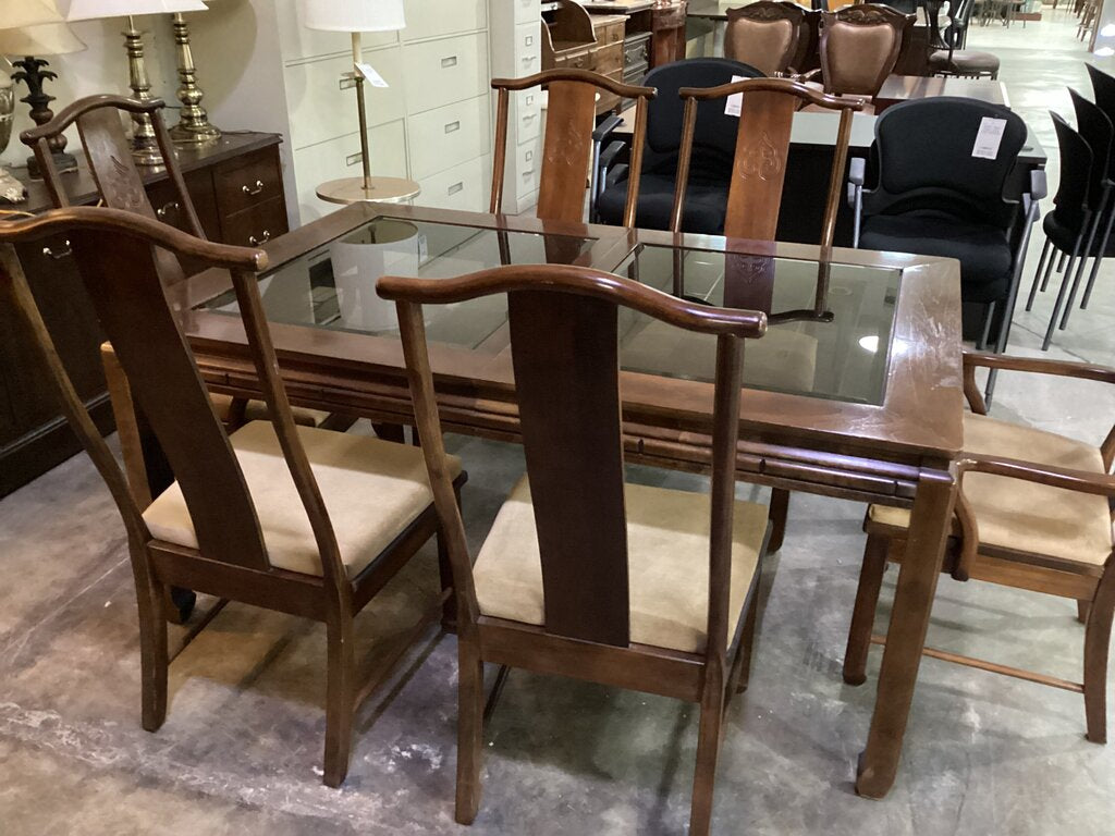 82768 - Bernhardt 7pc Dining 42x64-100x30