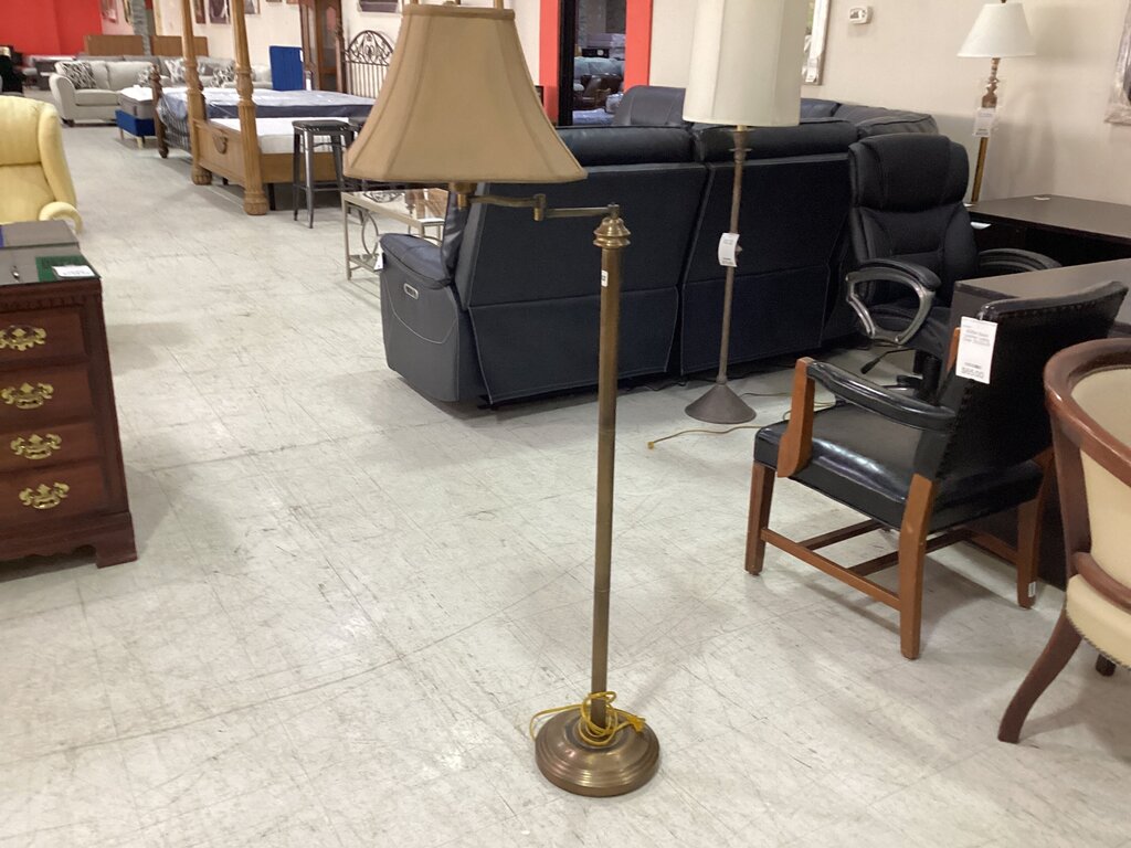 82782 - 56in Swing Arm Floor Lamp