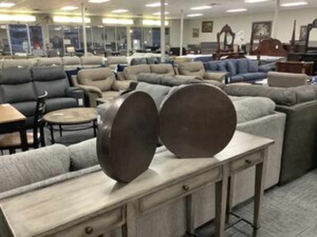 83073 - Pair Of Imax Nalani Large Disc Vase 18x18