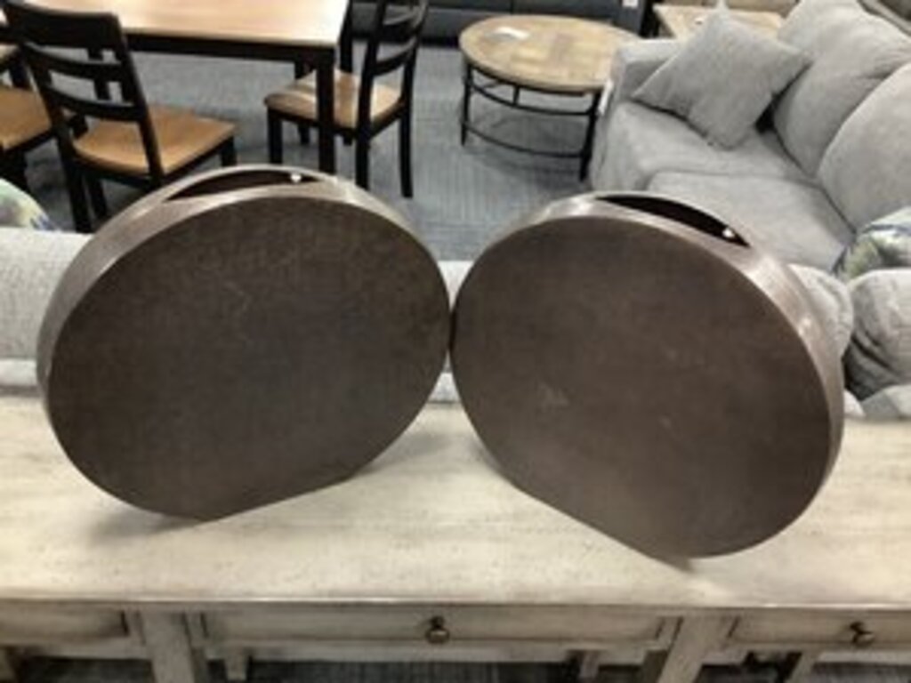 83073 - Pair Of Imax Nalani Large Disc Vase 18x18