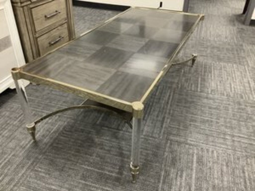 76966 - Caracole Check Mate Cocktail Table 55x25x19