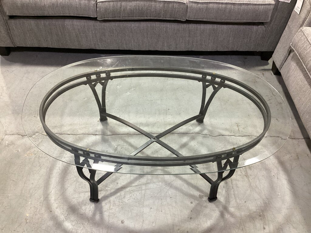 82832 - Iron Coffee Table 48x28x18