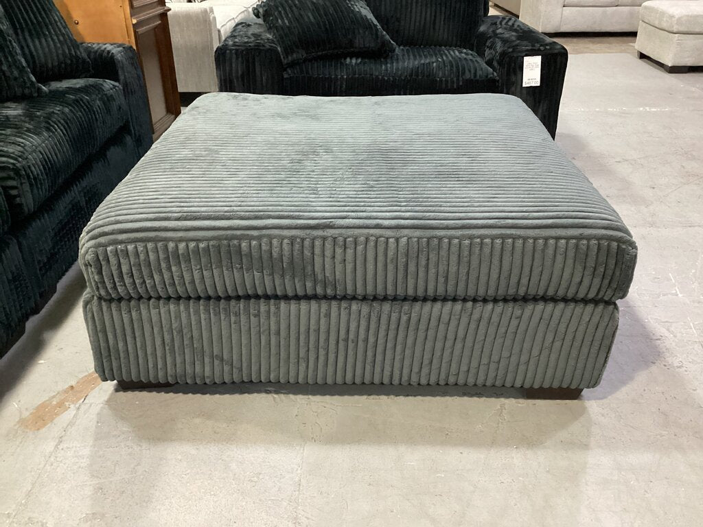 Libby Charcoal NEW Ottoman 53x53x22 (1300-07O)