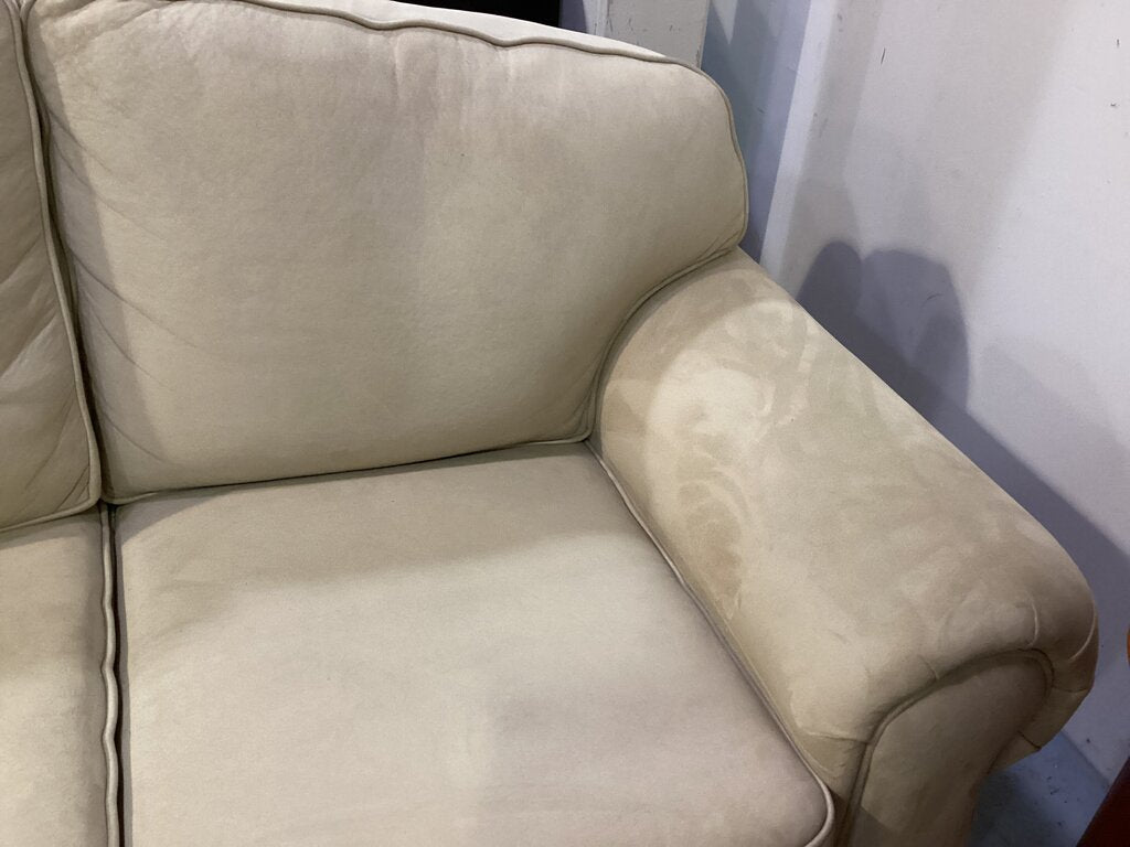 82892 - Microfiber Tan Sofa 87x40x33