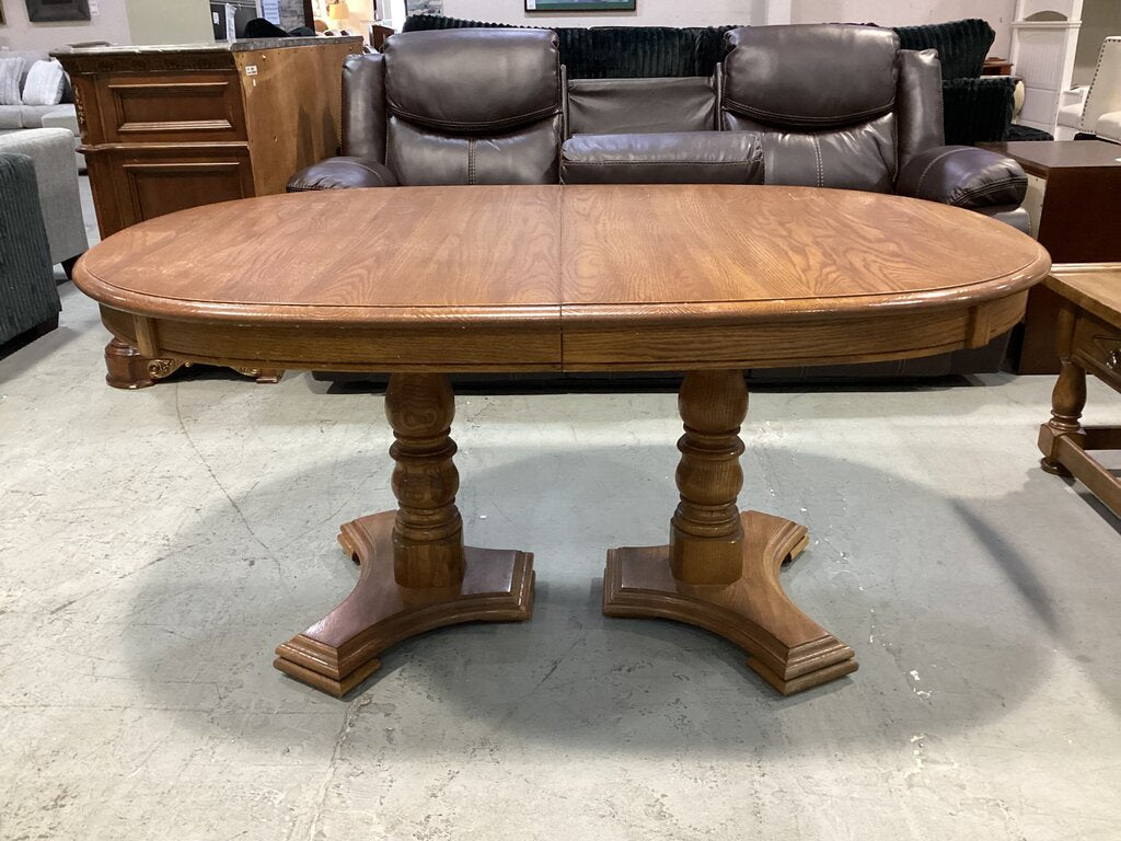 82880 - Keller Furniture Oak Dining Table 42x60x29