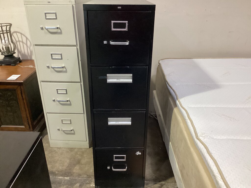 82901 - Black File Cabinet 18x25x52