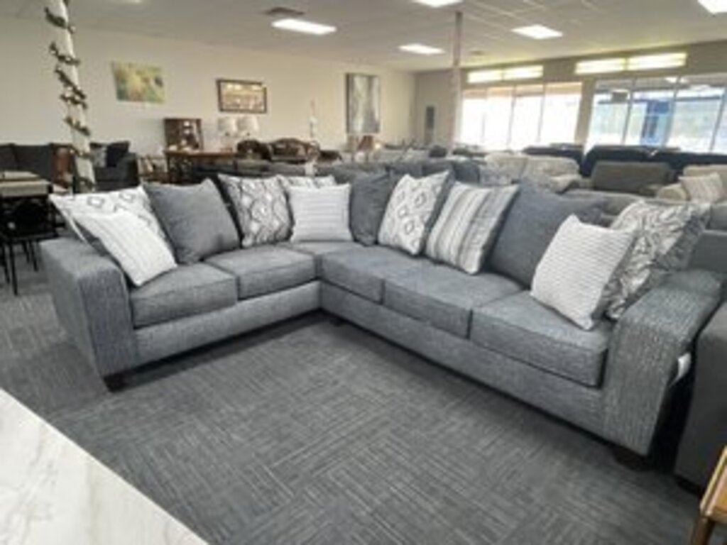 Stonewash Charcoal NEW 2pc Sectional 115x91x38 (5851/5852-STOC)