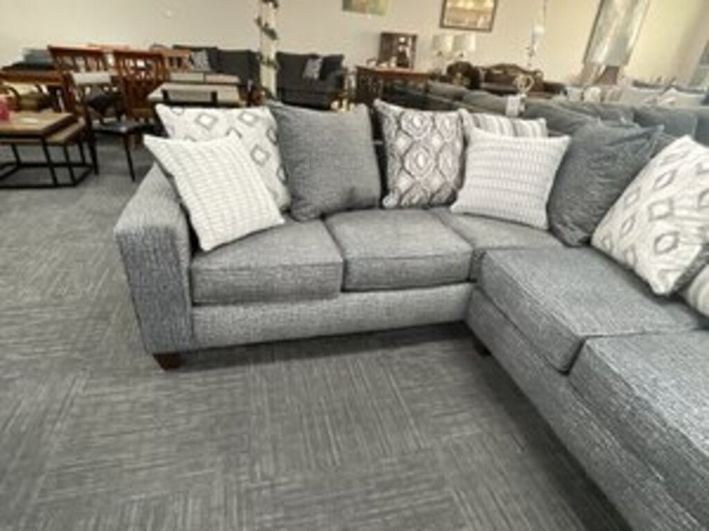 Stonewash Charcoal NEW 2pc Sectional 115x91x38 (5851/5852-STOC)