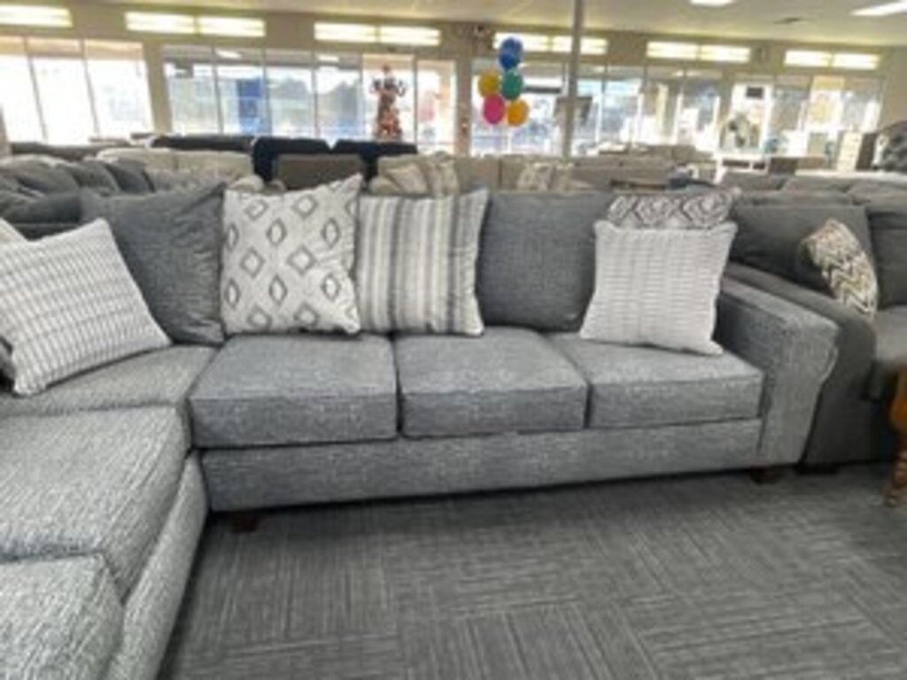 Stonewash Charcoal NEW 2pc Sectional 115x91x38 (5851/5852-STOC)