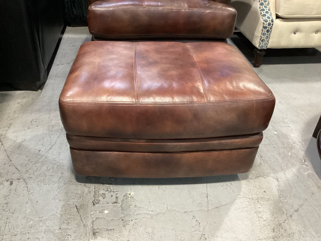 82977 - Flexsteel Swivel Easy Chair w/Ottoman c40x43x36 o30x22x16