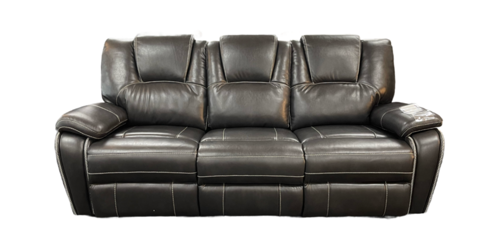 Granada NEW Black Reclining Sofa w/Drop Down Console 82x30x38 (606240)