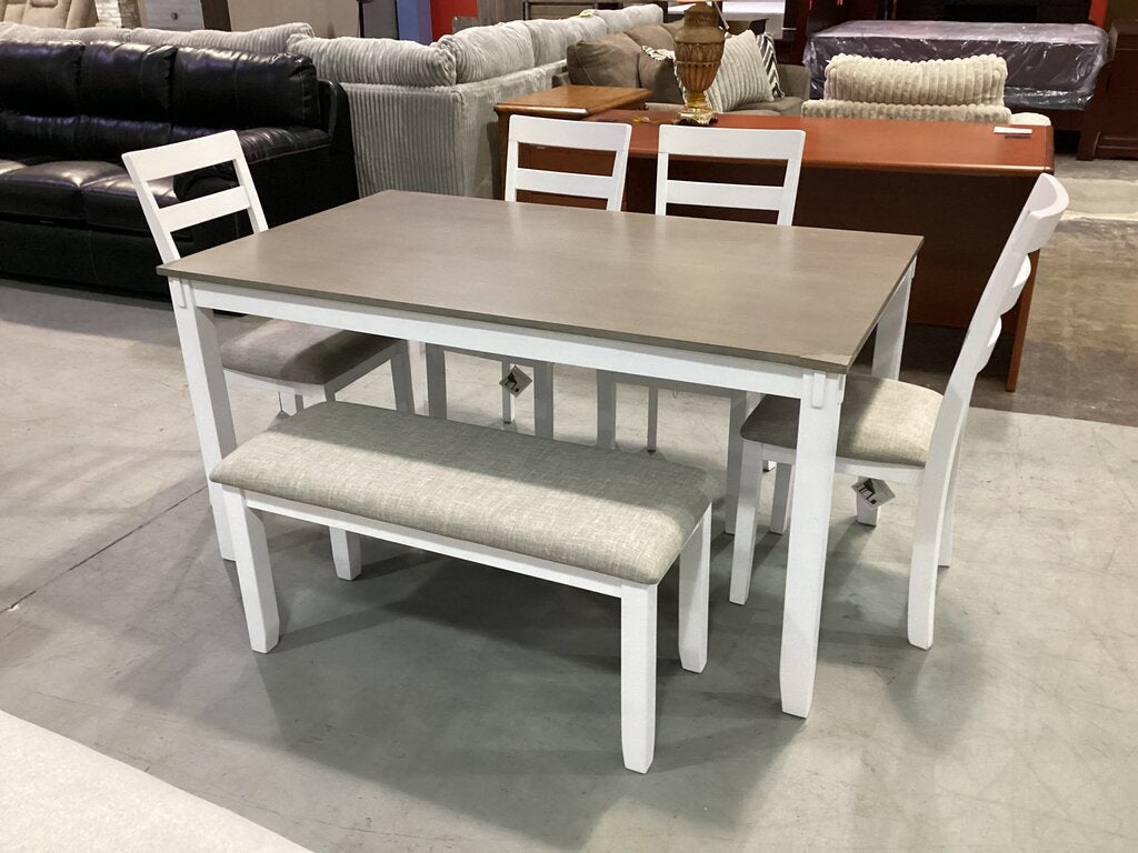 83213 - Ashley Stonehollow 6pc Dining 36x60x30