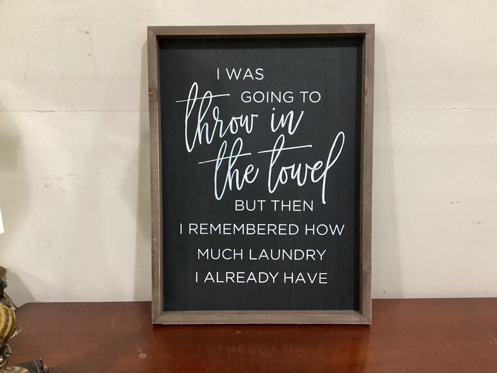 83231 (8529-10) Laundry Wall Art 15x1x20