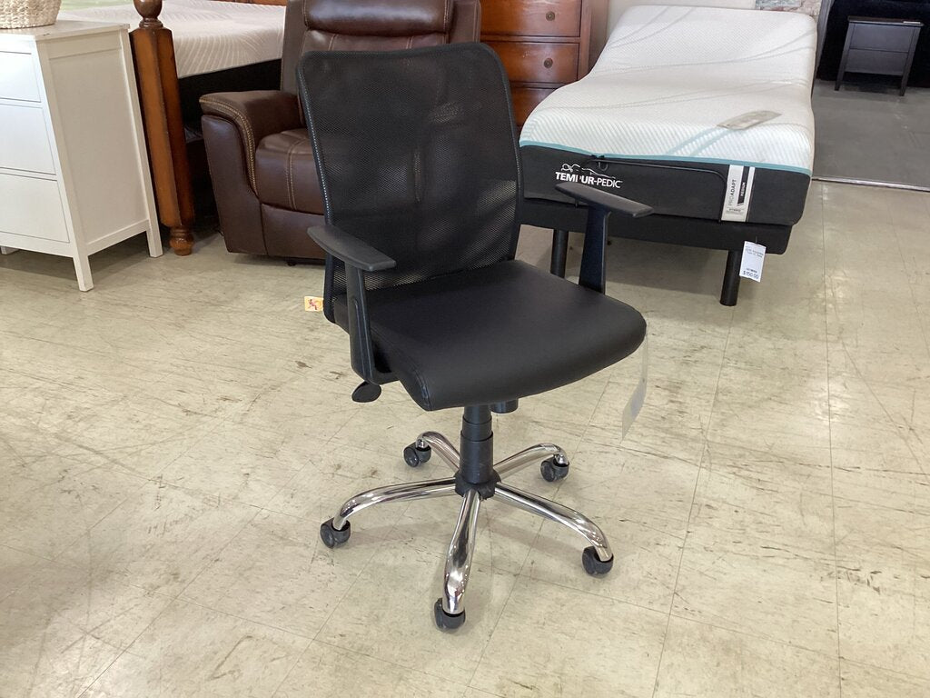83205 (8528-13) Black Rolling Office Chair 25x20x40
