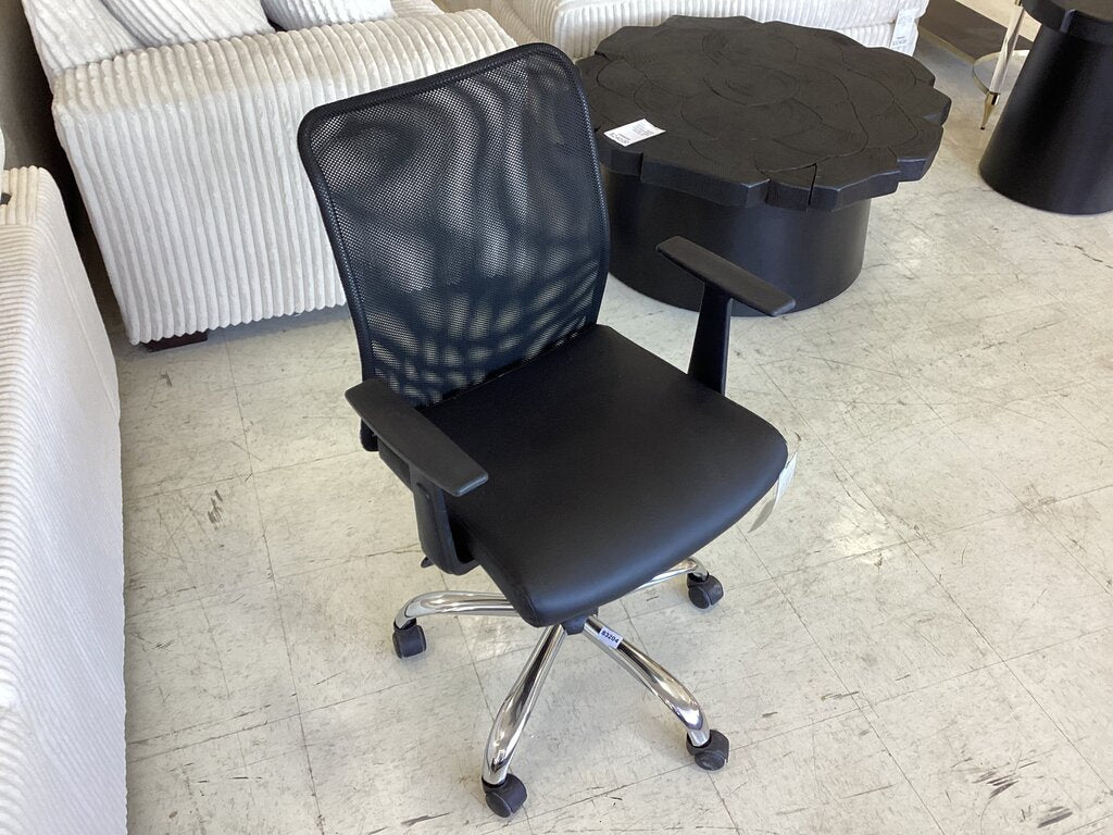 83204 (8528-12) Black Rolling Office Chair 25x20x40