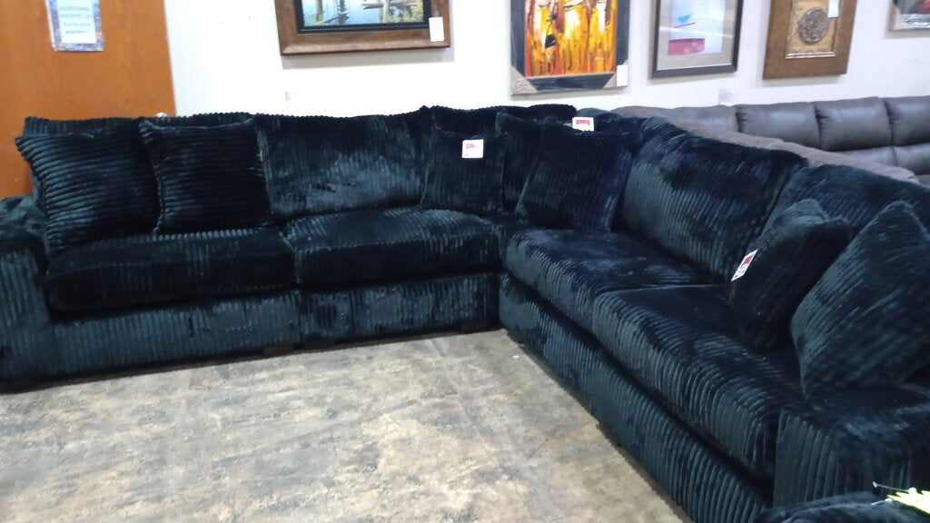 Libby Black Onyx NEW 5pc Modular Sectional 130x130x40 (1300-03)