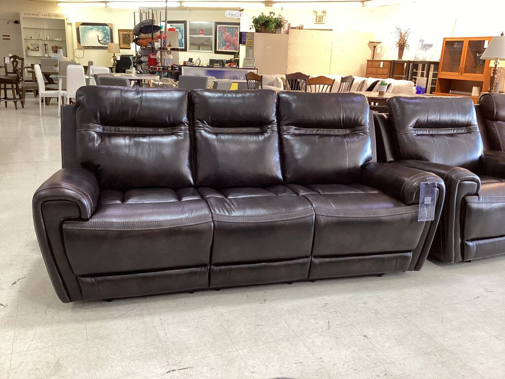 Admiral NEW Brown Motion Sofa w/USB Power Strip 87x33x42